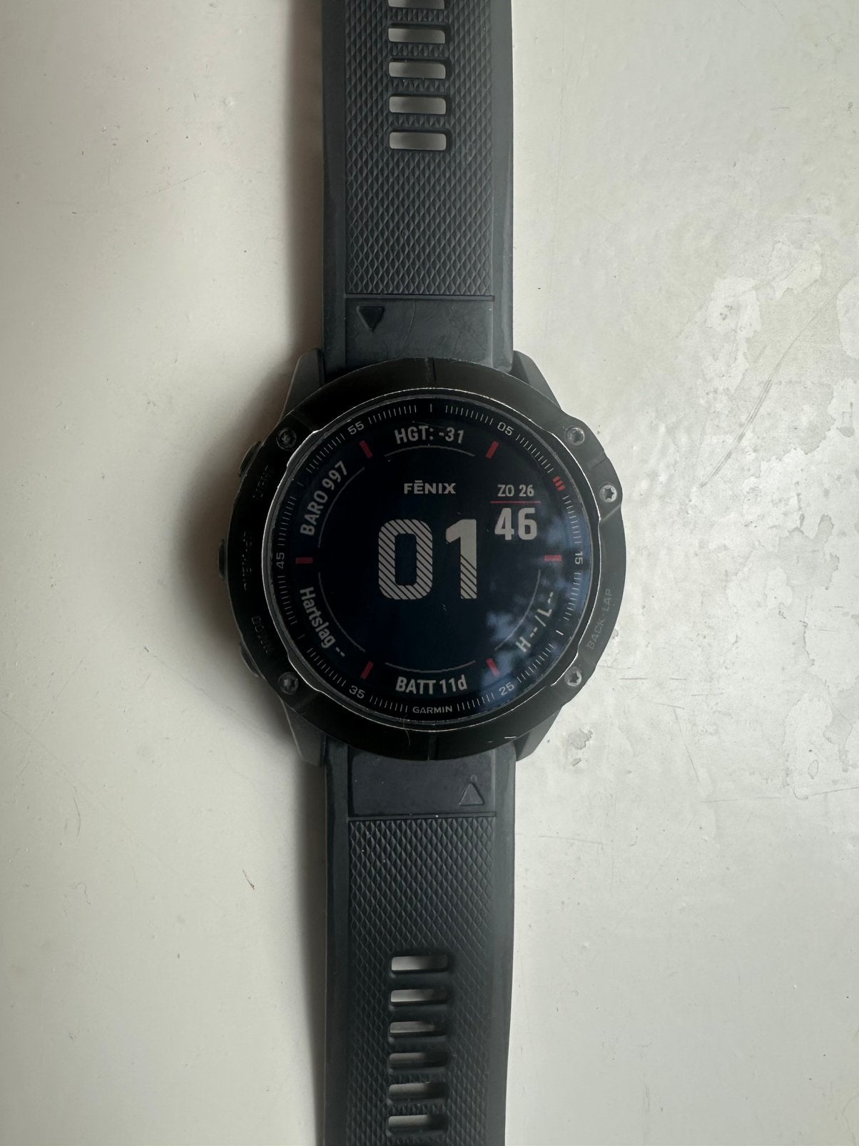 Garmin Fenix 6x Pro, Ophalen, Zwart, Zo goed als nieuw, GPS