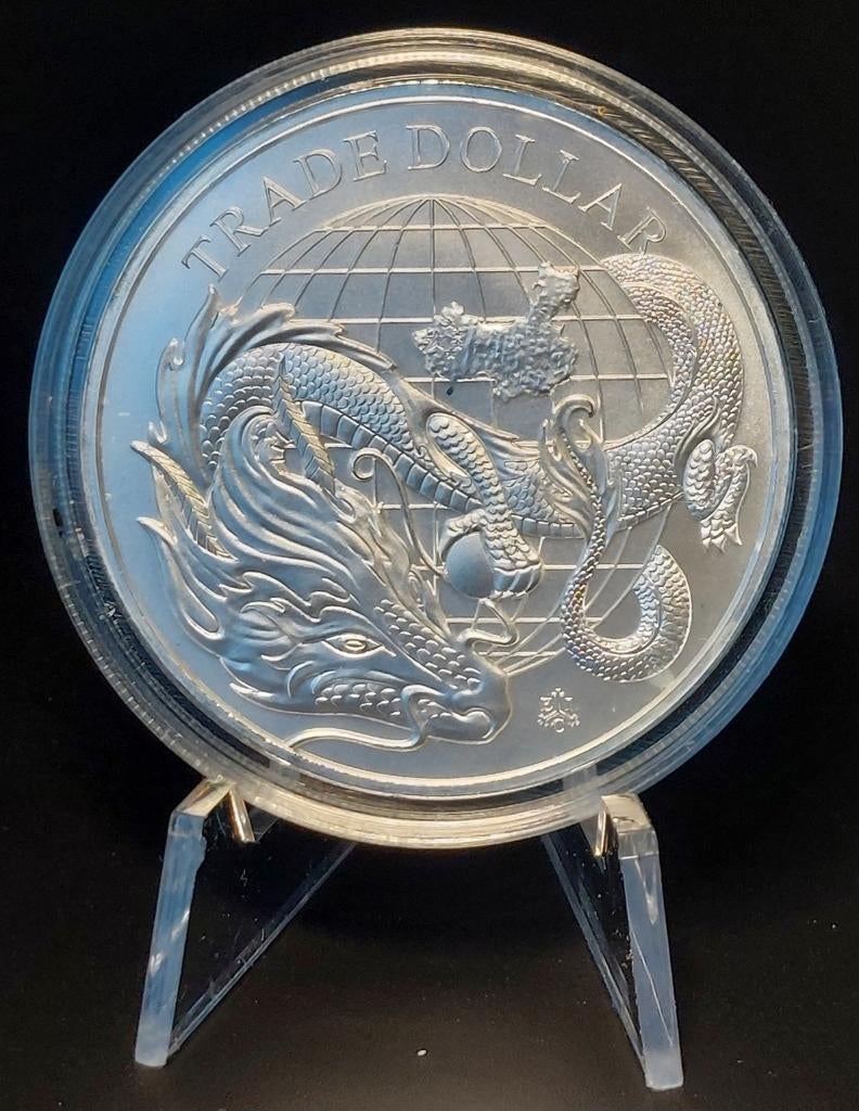 Trade Dollar 1 oz Zilveren Munt - Queen Elizabeth II 2021, Verzenden