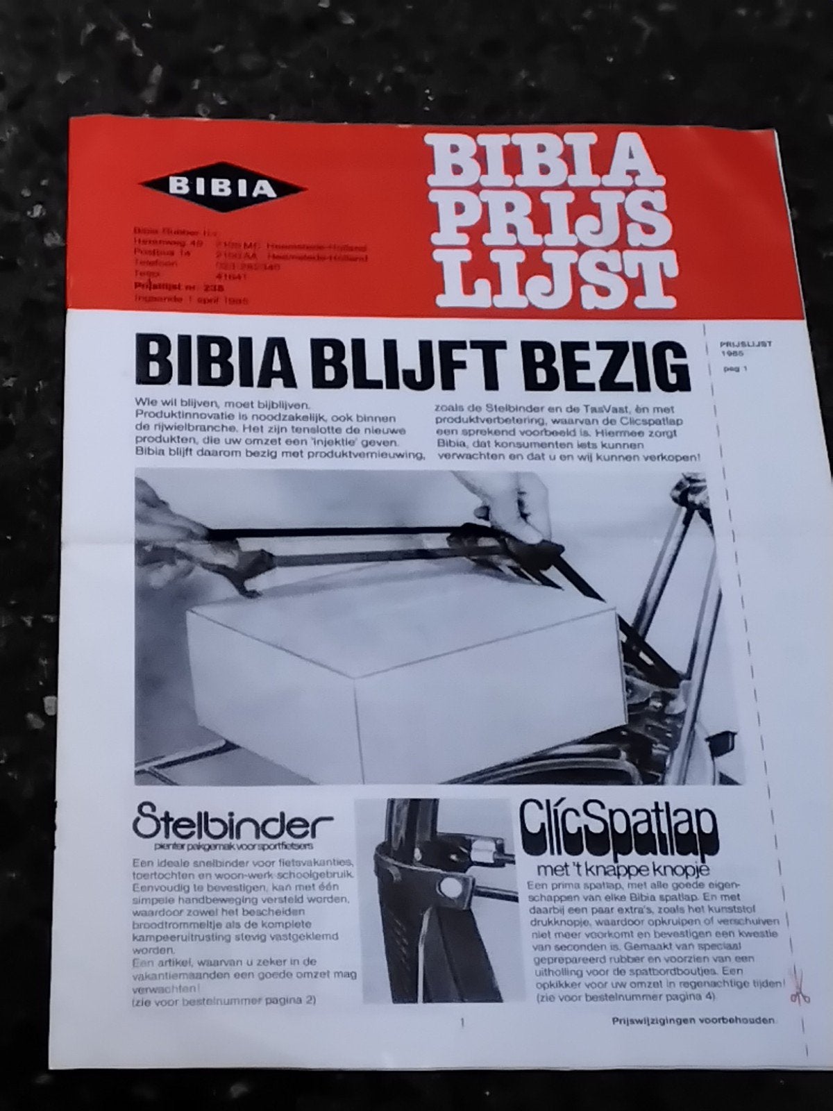 UNIEK : BIBIA FOLDER, Ophalen of Verzenden
