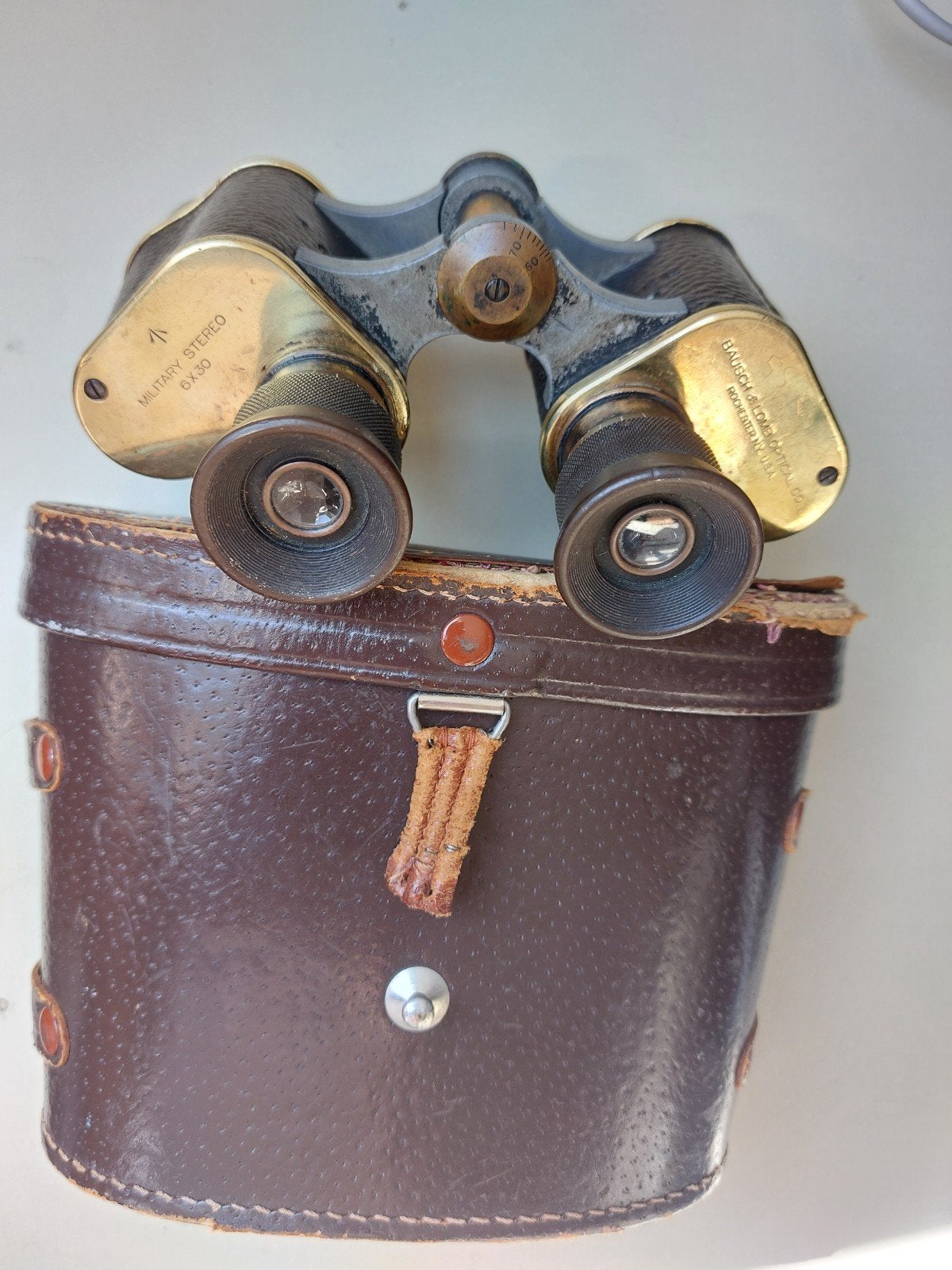 USA WW2 military verrekijker 6x30 Bausch&lomb, Ophalen of Verzenden, 8 tot 12x, Dakkant (recht)