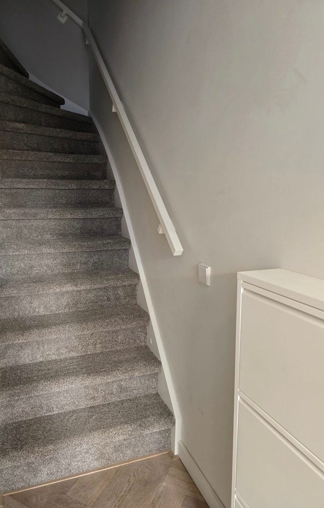 Stalen trapleuningen wit 9010, Ophalen, Zo goed als nieuw, Minder dan 2 meter