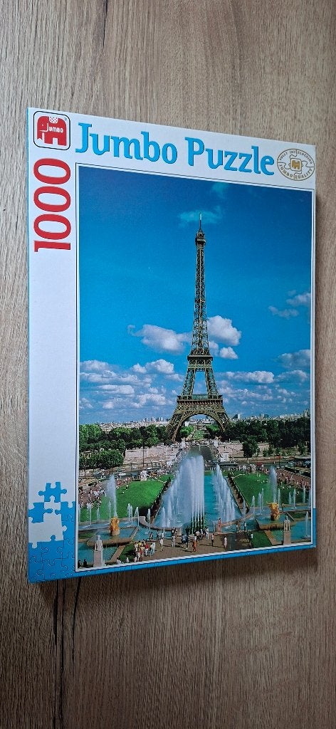 Jumbo puzzel Eiffeltoren 1000, Ophalen of Verzenden, 500 t/m 1500 stukjes, Zo goed als nieuw, Legpuzzel