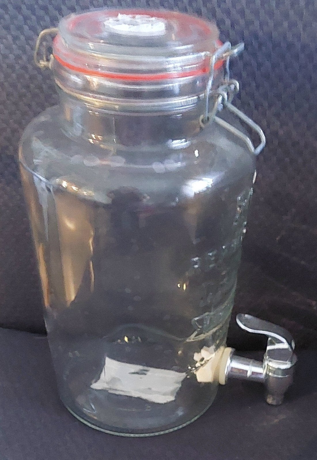 Glazen drankdispenser 2 en halve liter met tapkraan en beuge, Huis en Inrichting, Keuken | Keukenbenodigdheden, Overige typen