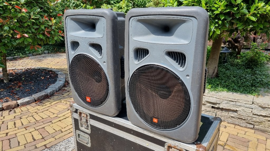 JBL eon power 15 actieve speakers kunststof boxen, JBL, Party speaker, Refurbished, AUX-ingang