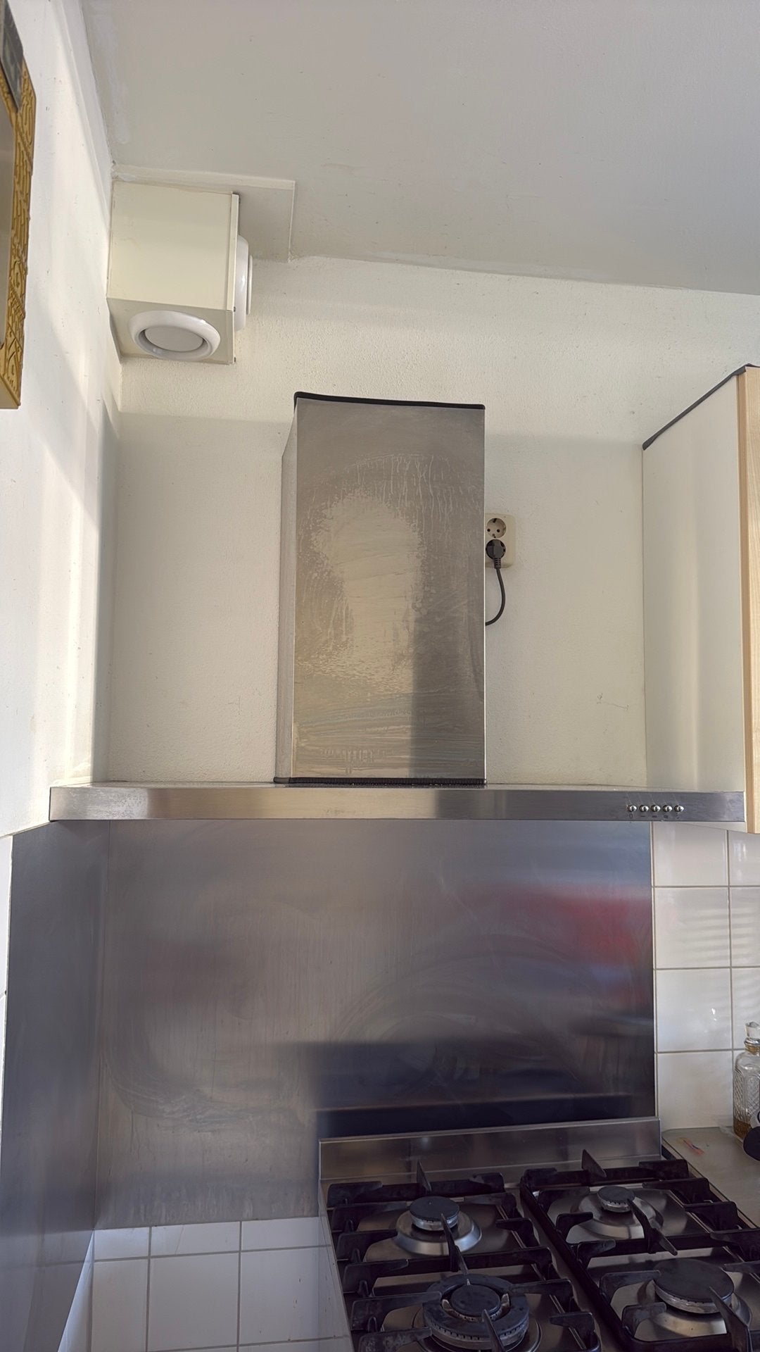Afzuigkap 90cm, Witgoed en Apparatuur, Ophalen, Gebruikt, Wandschouwkap, Vrijstaand