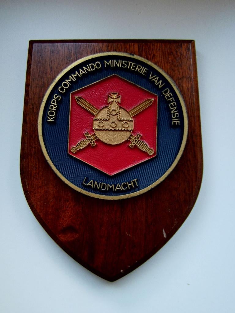 Wapenschild Korps Commando Ministerie van Defensie Landmacht, Verzamelen, Verzenden, Landmacht, Nederland, Overige typen