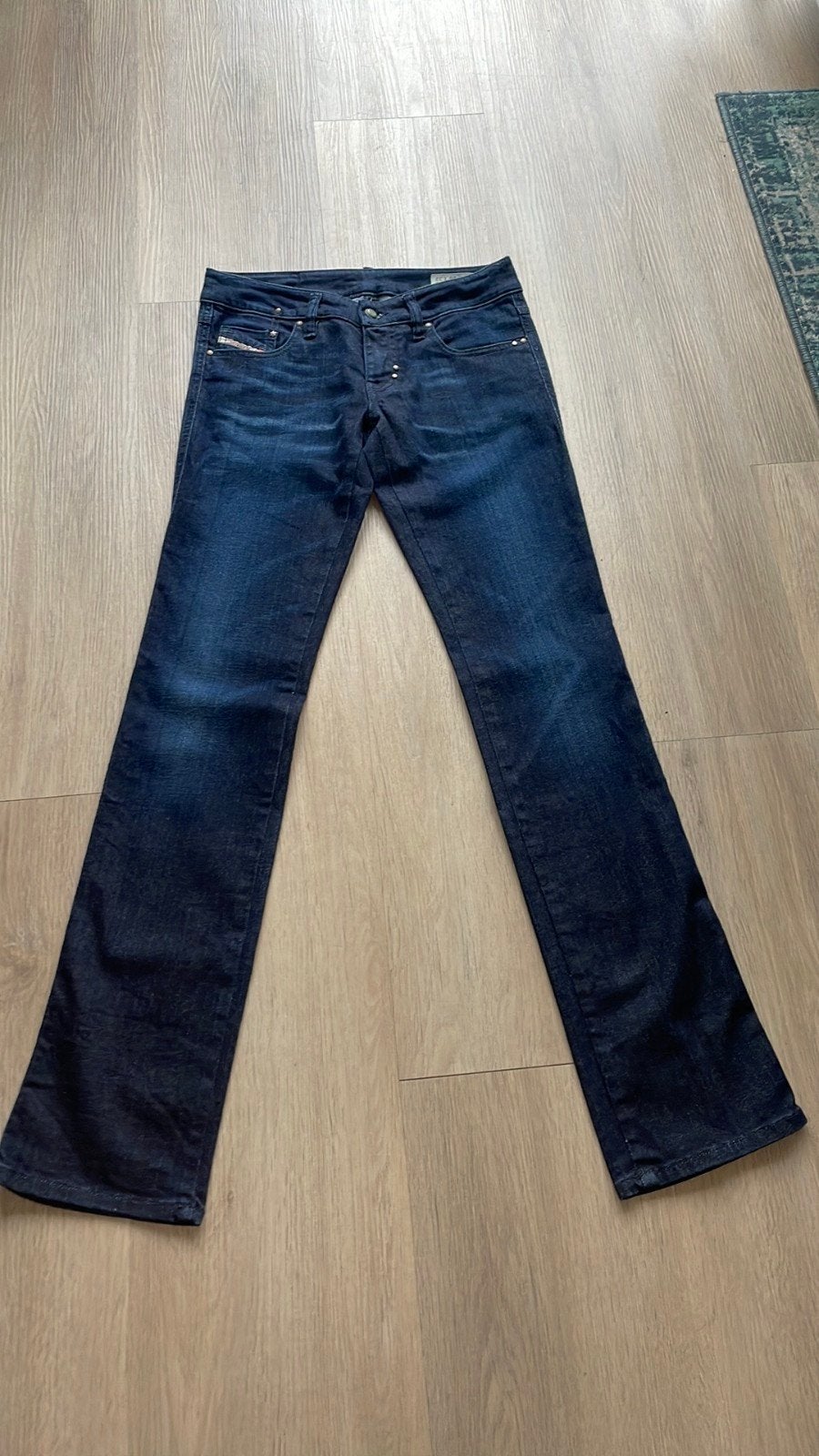 Diesel Lhela Stretch Jeans W26 L32 - Donkerblauw, Ophalen of Verzenden, Zo goed als nieuw, Blauw