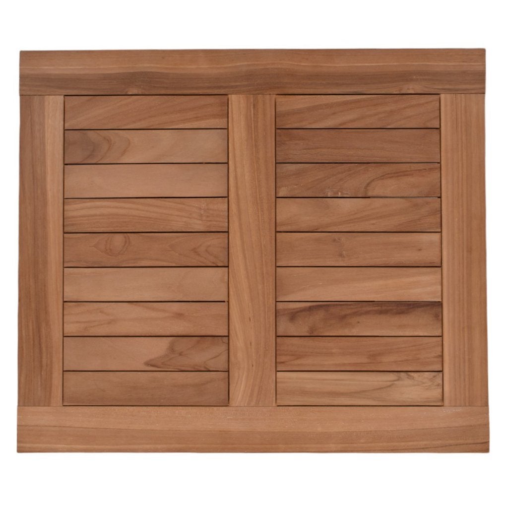 Teakhouten terras tafelblad rechthoek 70 x 60 cm, Ophalen of Verzenden, Nieuw