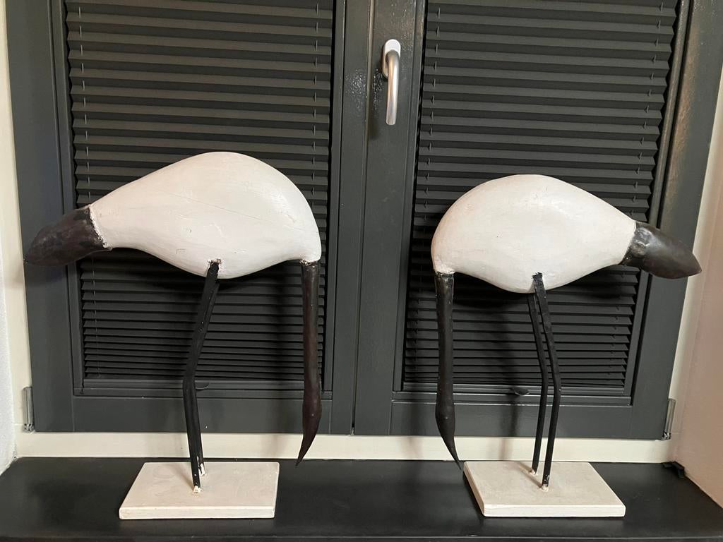Decoratie kraanvogels (2 stuks), Huis en Inrichting, Woonaccessoires | Overige, Ophalen, Gebruikt