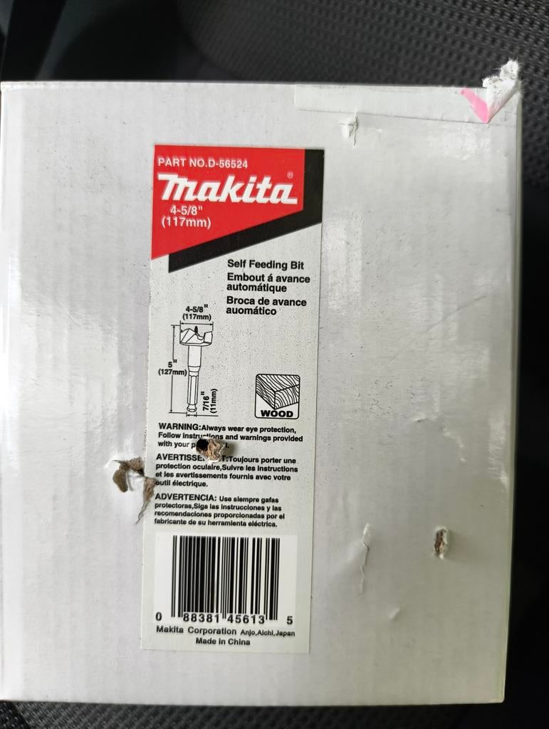 Makita Cilinder Boor voor hout 117mm, Ophalen of Verzenden, Boor- en/of Breekhamer