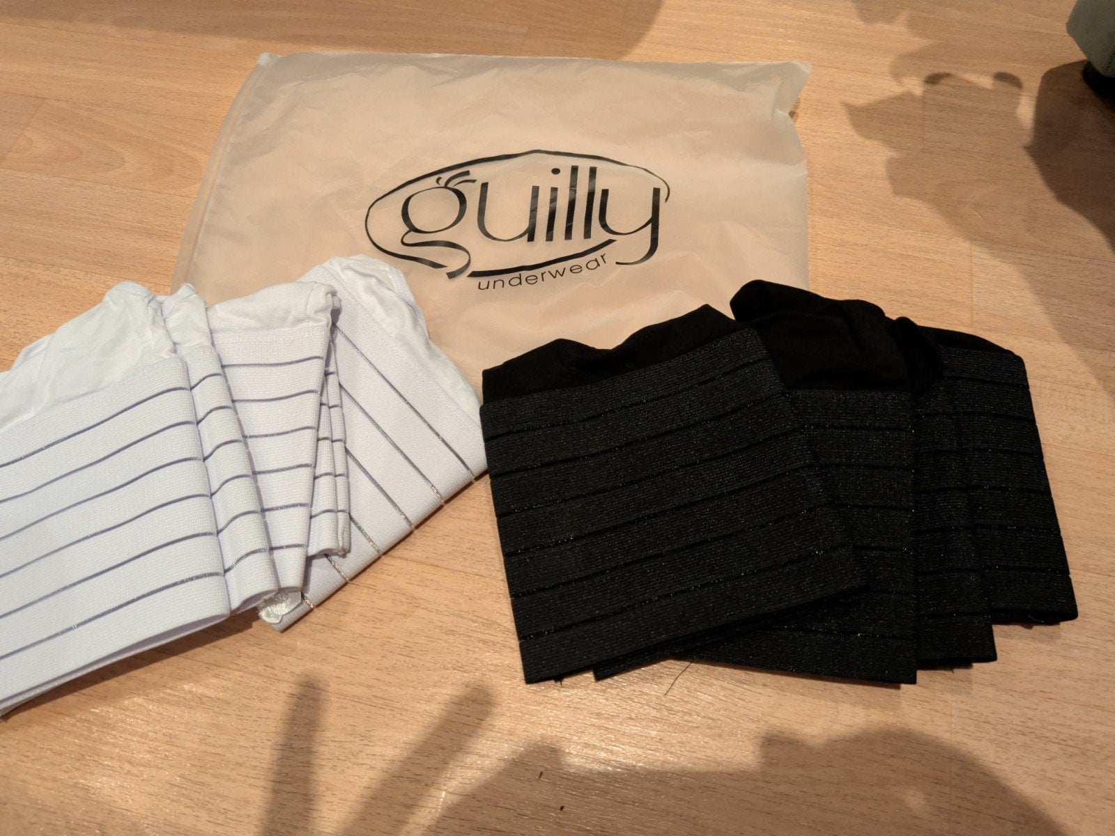 Guilly Underwear elastische buikband - wit en zwart set, Guilly Underwear, Ophalen of Verzenden, Wit, Overige typen