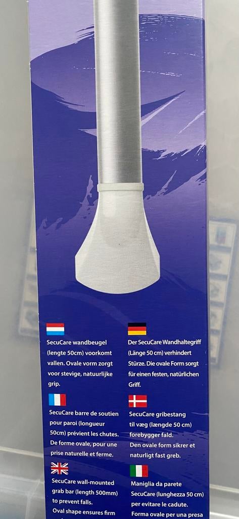 SecuCare wandbeugel 50cm kap glans wit Nieuw, Diversen, Ophalen of Verzenden, Nieuw