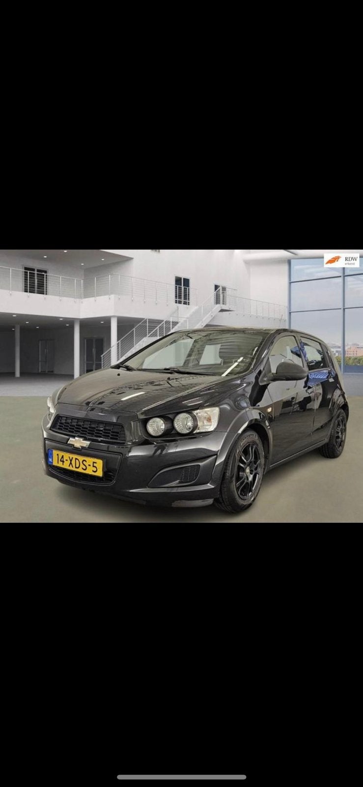 Chevrolet Aveo 1.2 5-DEURS 2013 Zwart, Auto's, Chevrolet, 40 €/maand, Aveo, 4 cilinders, 1039 kg