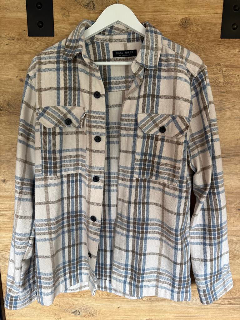 Hallinger heren jasje maat M - Geruit overshirt, Ophalen of Verzenden, Zo goed als nieuw, Maat 48/50 (M), Overige kleuren