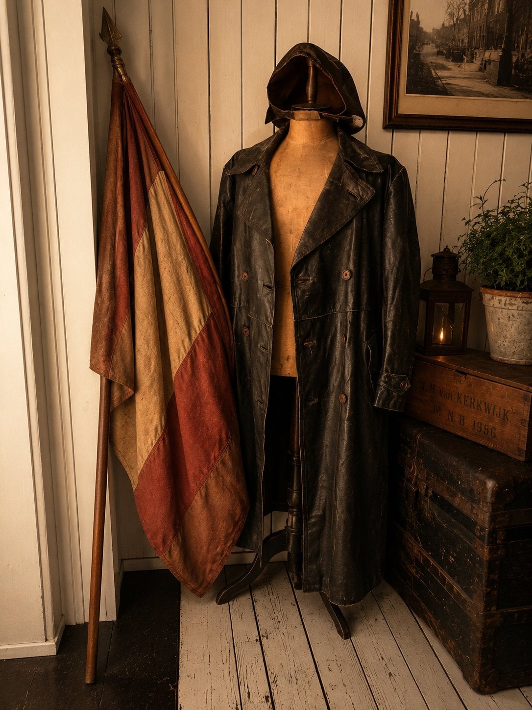 Antieke Piloten Outfit op Paspop – Vintage Decoratie, Ophalen, Heren