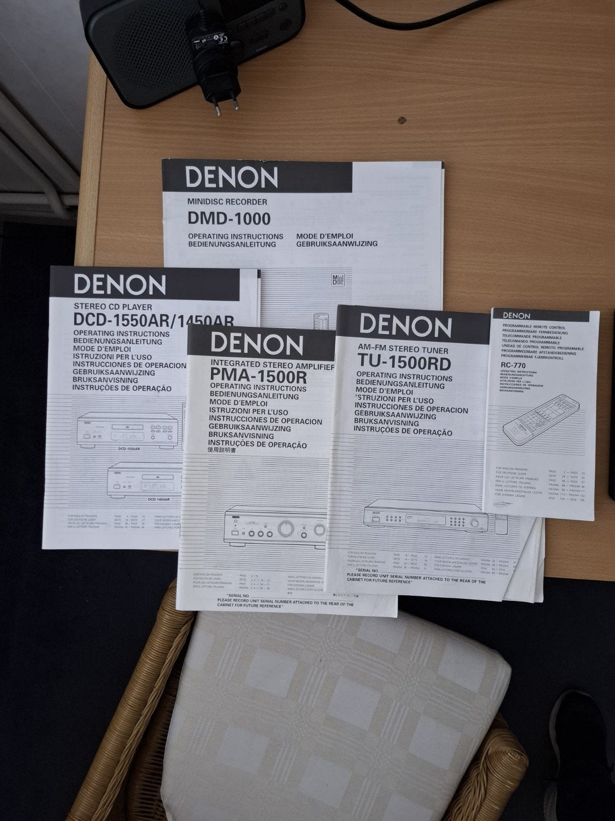 Denon Hifi Set: Versterker, CD-speler, Tuner, Minidisc, Ophalen, Zo goed als nieuw, Cd-speler, Denon