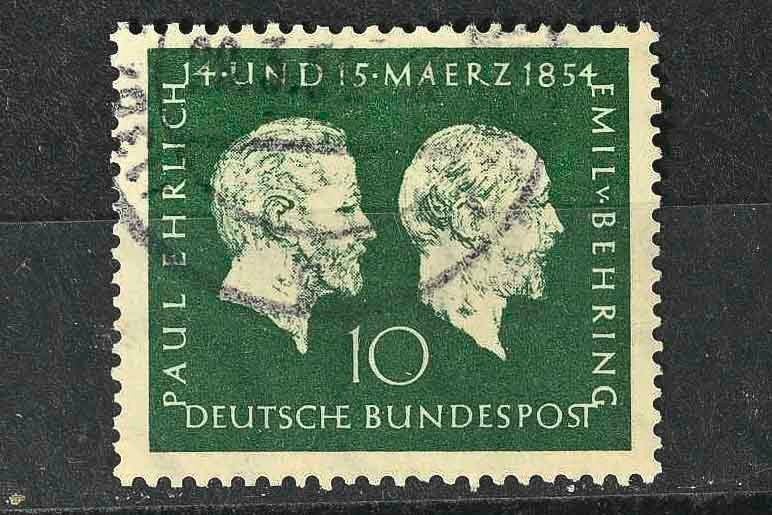postzegels BRD 1954, Ophalen of Verzenden, BRD, Gestempeld