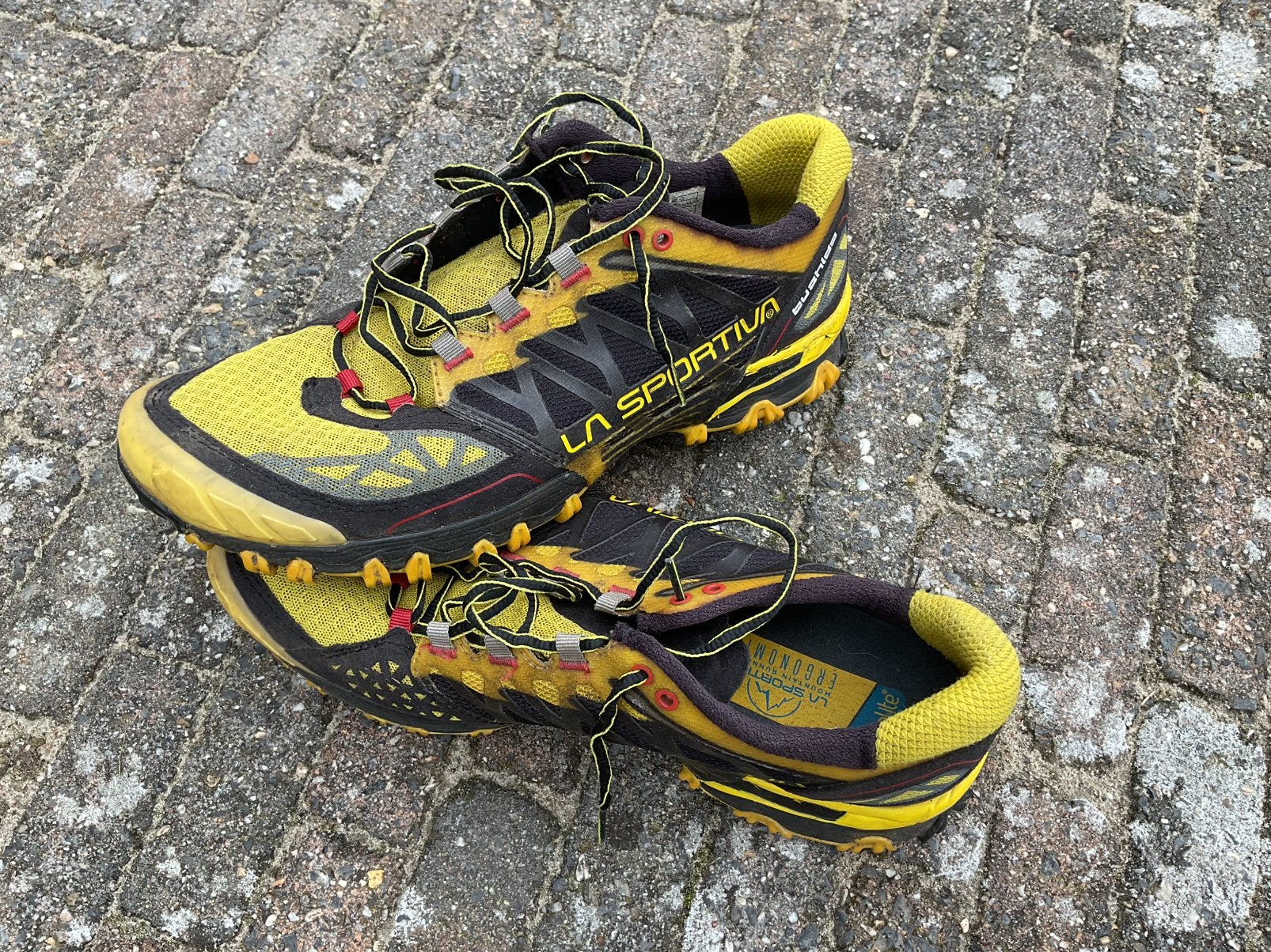 La Sportiva Bushido trailrunning survivalrun schoenen, Overige merken, Gebruikt, Hardloopschoenen, Ophalen of Verzenden