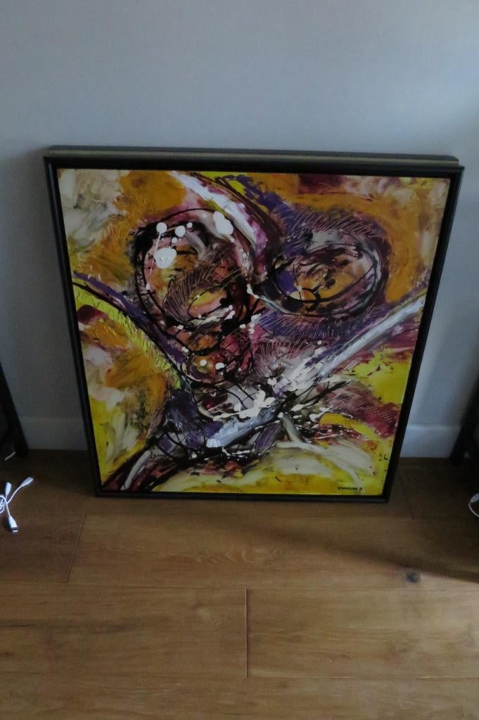 Wim Vermeeren "Aster in paars", schilderij 1 en 2, Ophalen