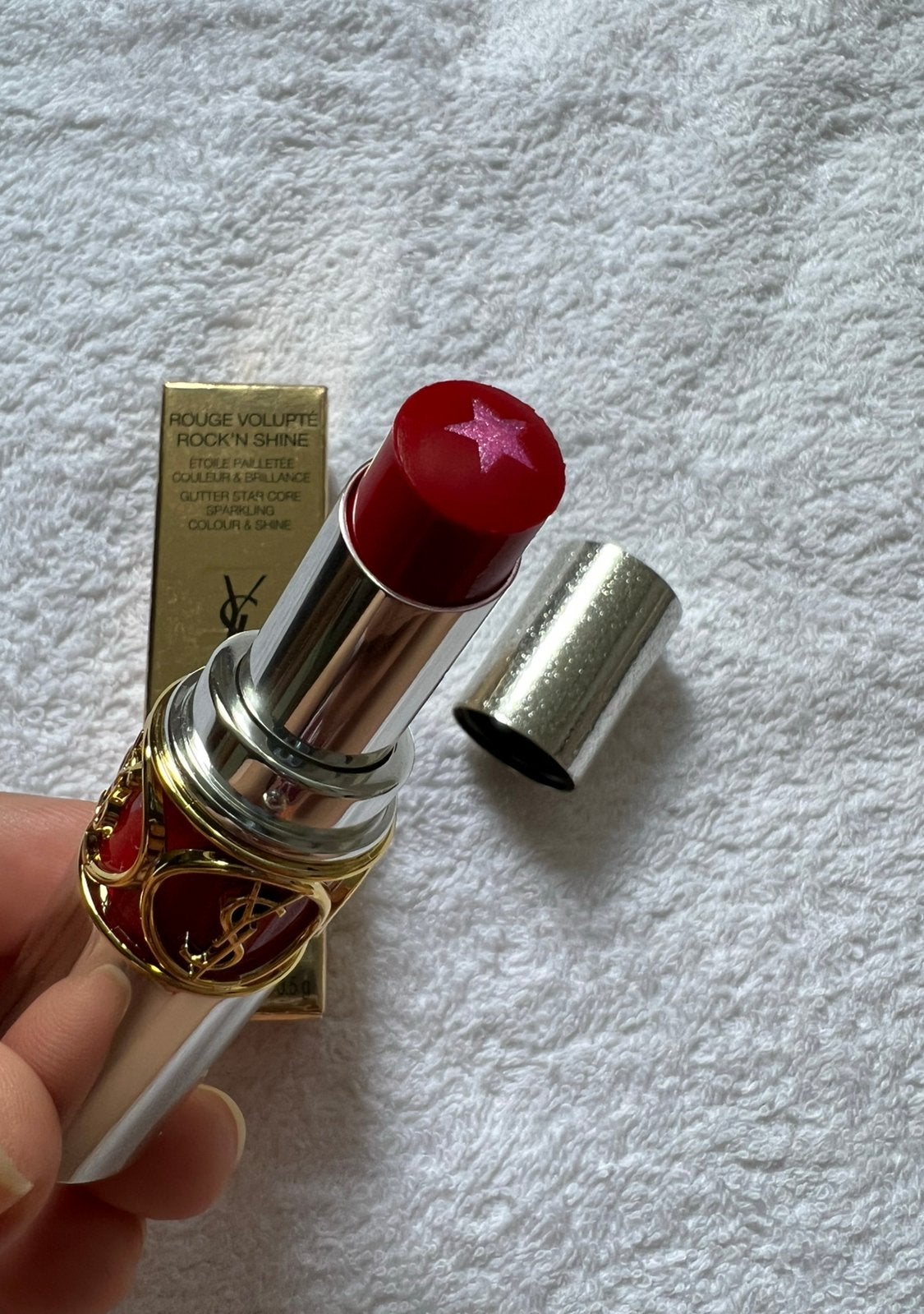 YSL Rouge Volupte Lipstick #8 Rock N Shine Red, Ophalen, Lippen, Nieuw, Make-up