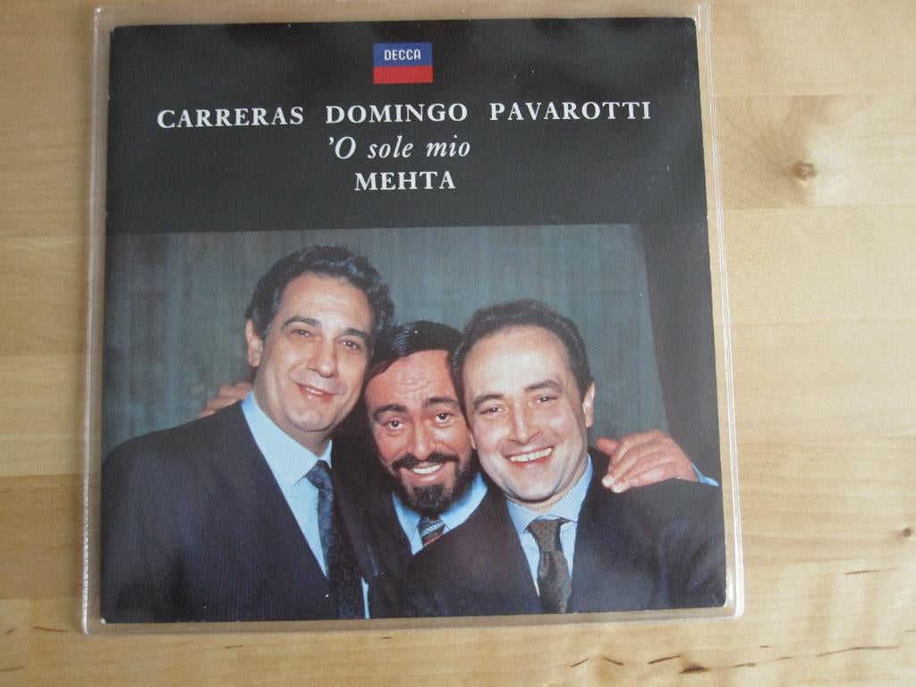 De 3 tenoren vinyl single "o sole mio" 1990., Cd's en Dvd's, Vinyl | Klassiek, Gebruikt, Classicisme, Overige typen, 12 inch, Ophalen of Verzenden