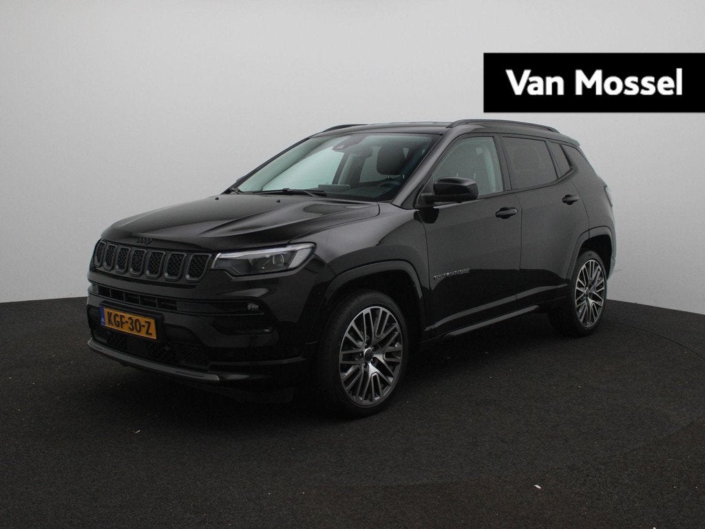 Jeep Compass 1.5T e-Hybrid Upland | Navigatie | Leder | Came, Auto's, Jeep, 12 maanden, Gebruikt, Euro 6, 4 cilinders