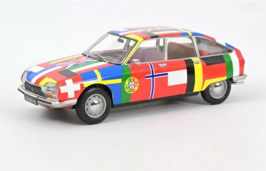 Citroen GS 1971 Flags 1/18 TWEEDE VERSIE NOREV ref: 181667