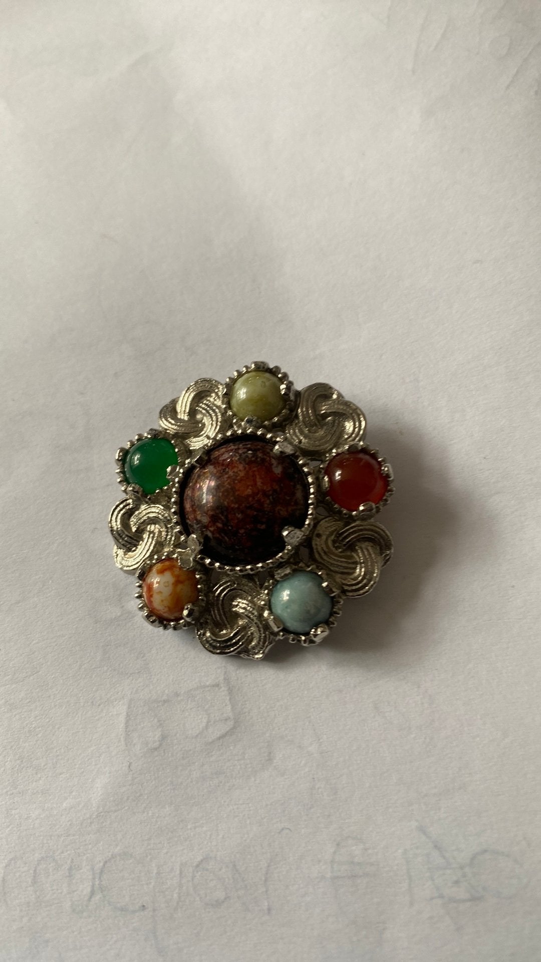Vintage schotse broche, Ophalen of Verzenden, Zo goed als nieuw, Overige materialen