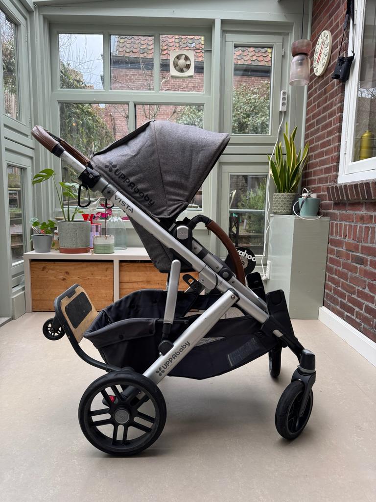 UPPAbaby Vista kinderwagen compleet + meerijdplank + extra’s, Kinderen en Baby's, Kinderwagens en Combinaties, Overige merken