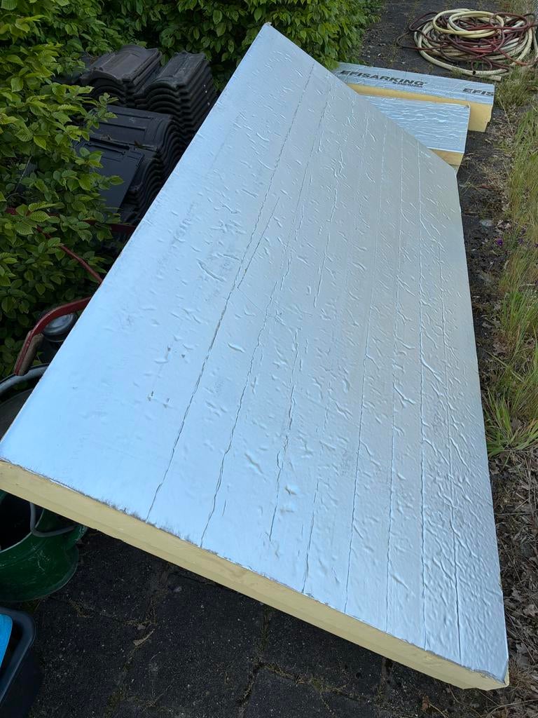 PIR isolatieplaat 1,20 x 2,40m 14,5cm dik, Ophalen, Gebruikt, 12 cm of meer, Hardschuim (Pir)