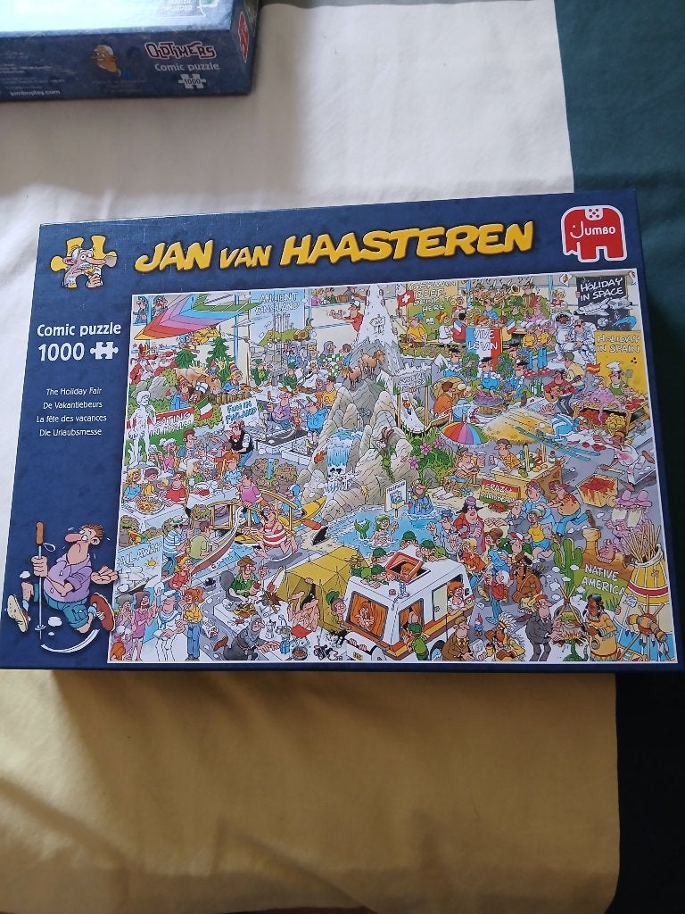 Jan van Haasteren de vakantie beurs, Ophalen of Verzenden, 500 t/m 1500 stukjes, Zo goed als nieuw, Legpuzzel
