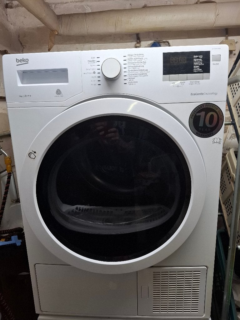 Warmtepompdroger met energieklasse A+++, Ophalen, 6 tot 8 kg, Overige typen, Zo goed als nieuw