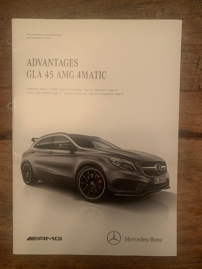 Productinformatiebrochure Mercedes-Benz GLA 45 AMG X156 2014, Boeken, Nieuw, Mercedes-Benz, Mercedes, Ophalen of Verzenden