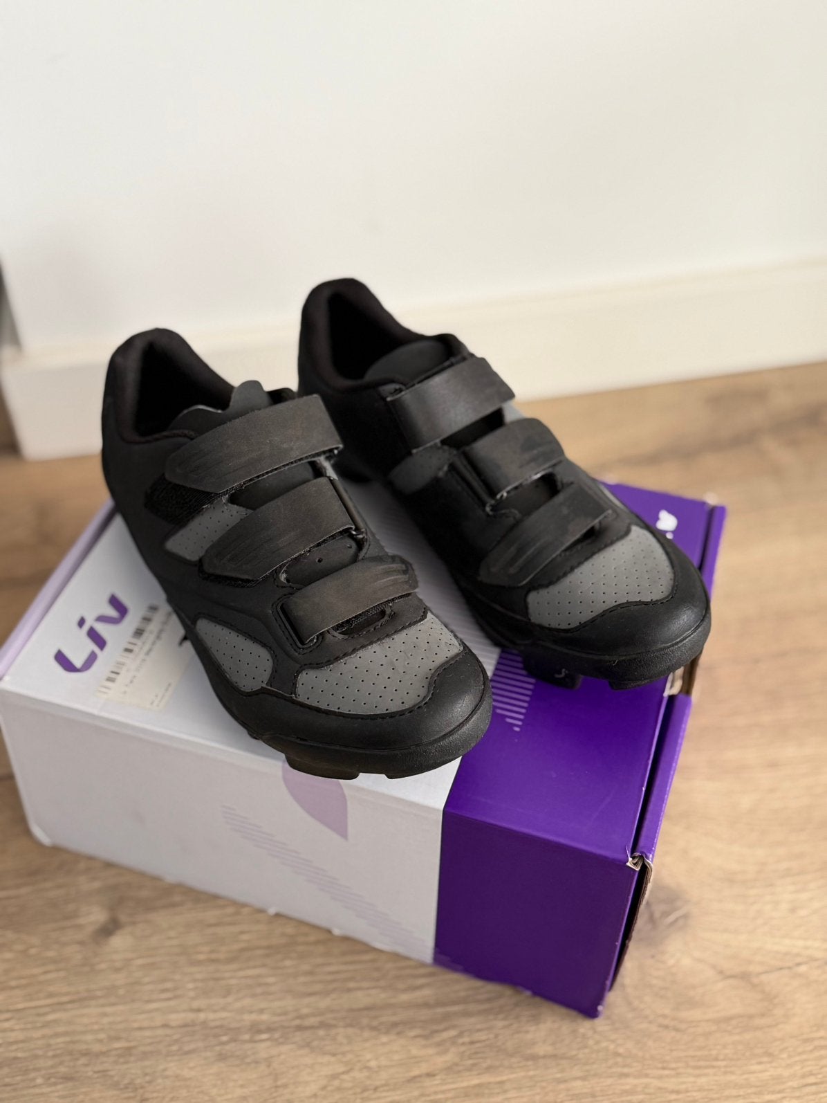 Liv click schoenen - zwart/grijs maat 39, Ophalen of Verzenden, Zo goed als nieuw, Schoenen