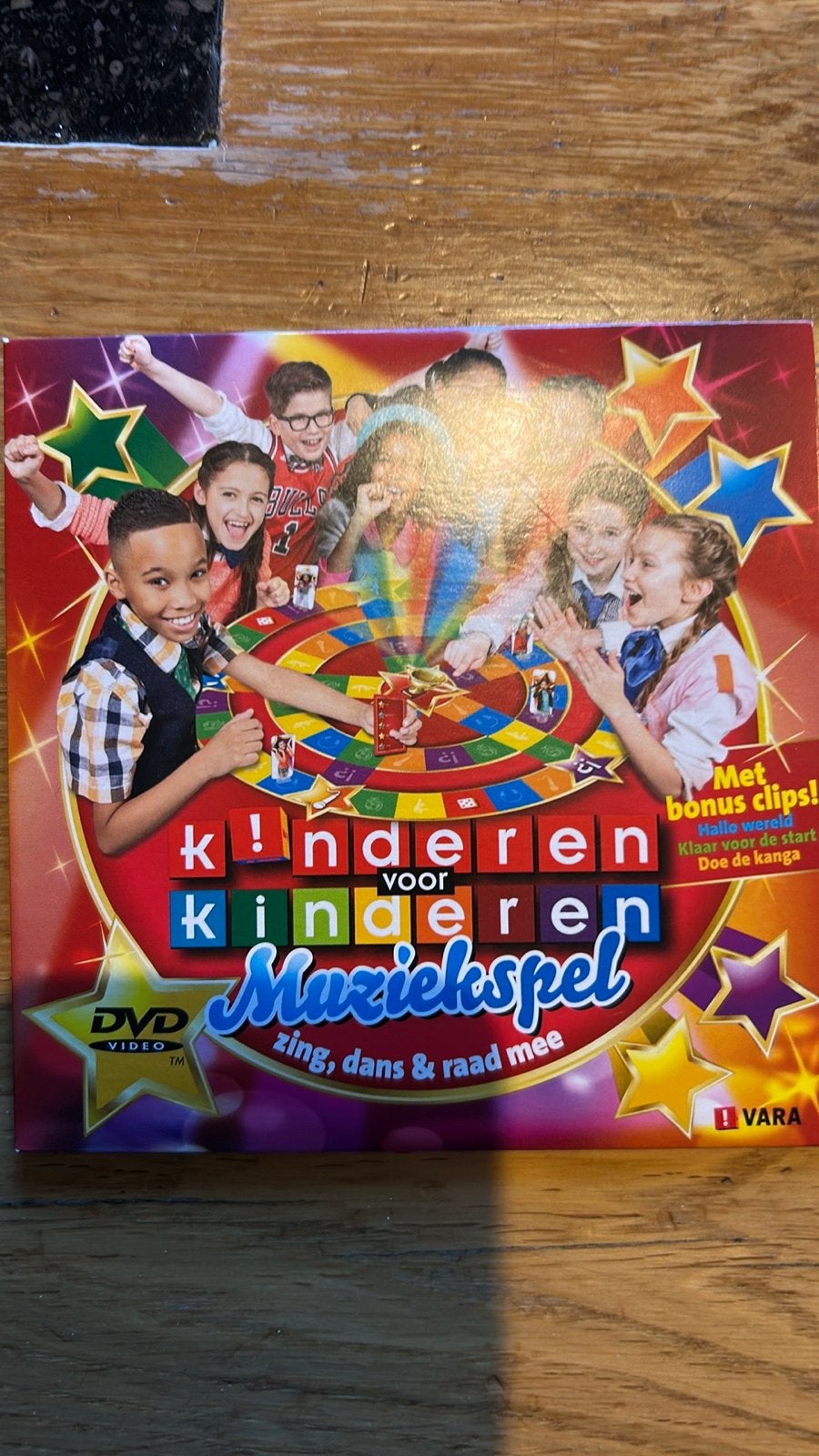 Kinderen voor Kinderen Muziekspel - Bordspel met DVD, Hobby en Vrije tijd, Drie of vier spelers, Ophalen of Verzenden, Zo goed als nieuw