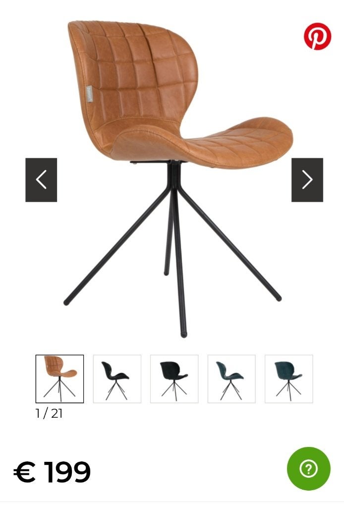 Zo goed als nieuwe Zuiver stoelen, Ophalen, Bruin, Zo goed als nieuw, Vier