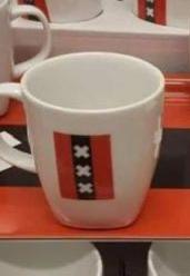 Gezocht koffiekopje Ajax verkocht door Ikea, Verzamelen, Ophalen, Zo goed als nieuw, Porselein
