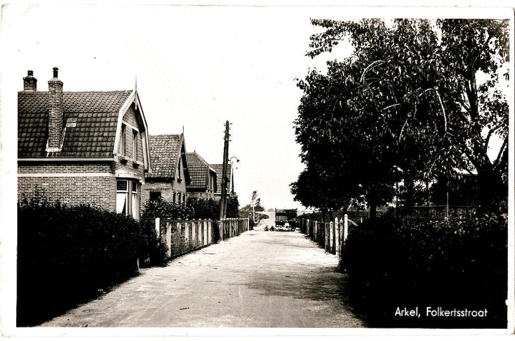 Arkel, Folkertsstraat, verstuurd 1942, richtprijs 4,==, Verzenden, 1940 tot 1960, Gelopen, Zuid-Holland