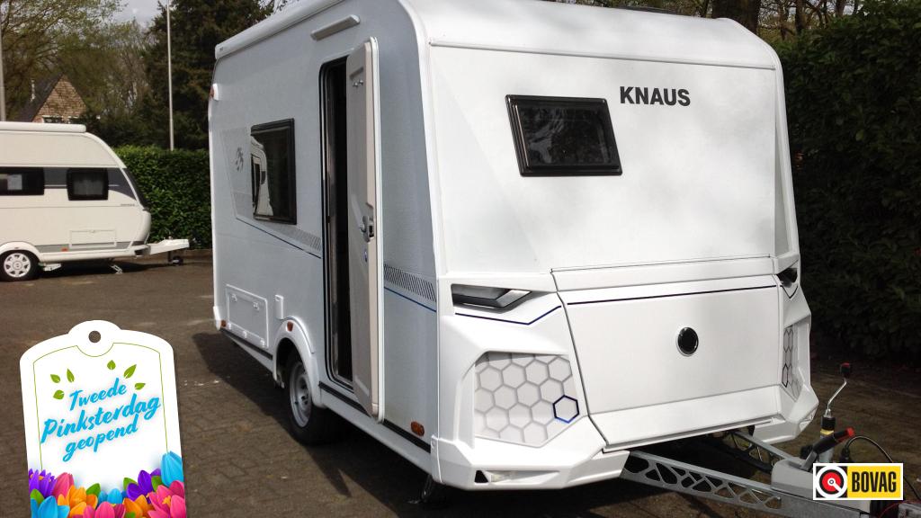 Knaus Yaseo 340 PX, Caravans en Kamperen, Caravans, tot en met 2, Standaardzit, Knaus, Vast bed, Overige typen, Disselslot, Hordeur
