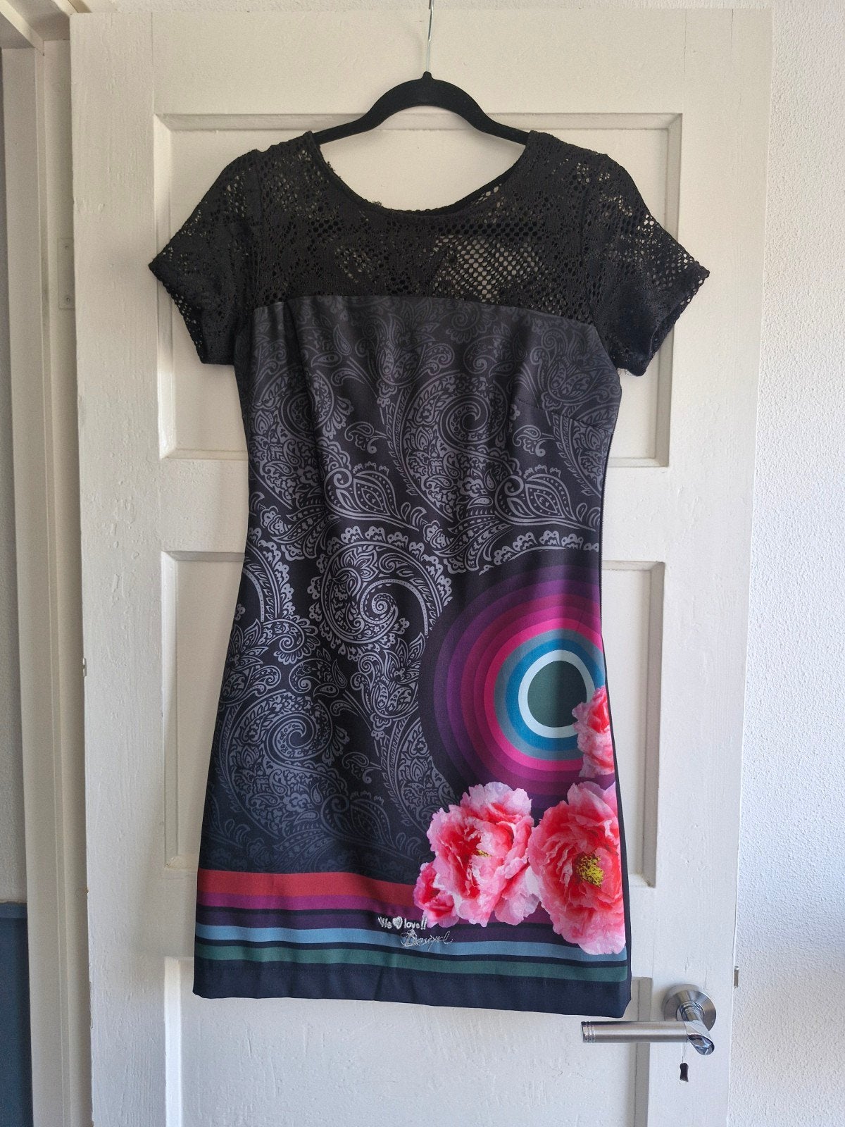 Prachtige Desigual jurk maat M, Maat 38/40 (M), Meerkleurig, Ophalen of Verzenden, Zo goed als nieuw