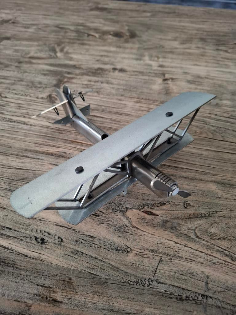 Metalen Vliegtuig Model - 23 cm lang, Overige merken, Gebruikt, Ophalen of Verzenden, Groter dan 1:72