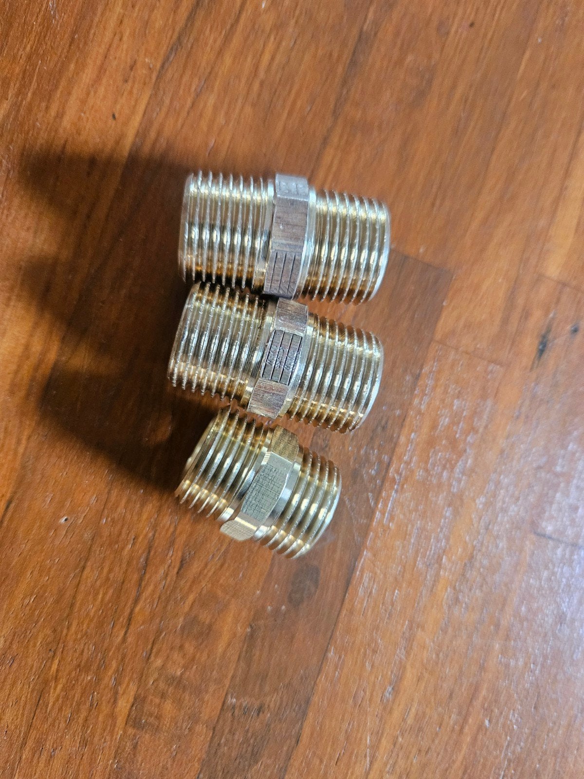 Messing nippel 1/2 duims 3 stuks, Overige materialen, Minder dan 20 mm, Overige typen, Nieuw