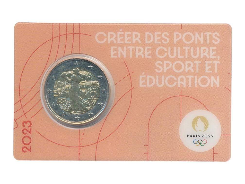 Frankrijk 2 Euro 2023 Olympische Spelen Parijs in coincard