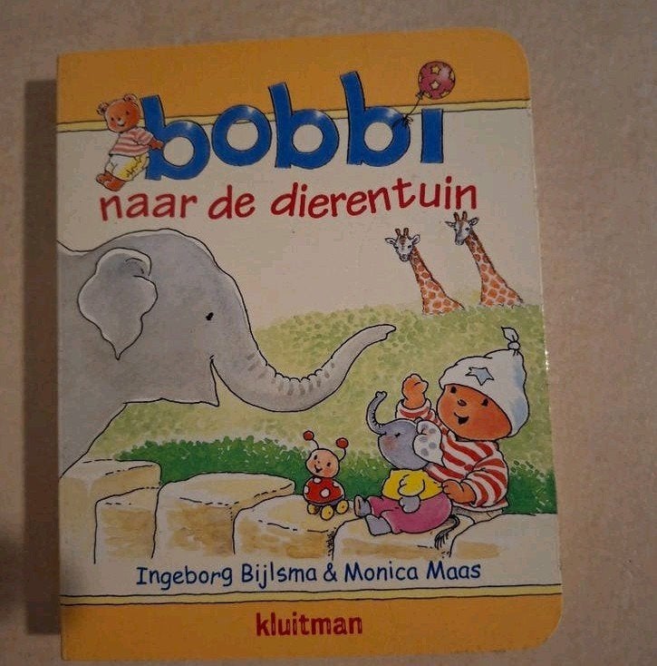 Bobbi naar de dierentuin - Kartonnen prentenboekje boek, Ophalen of Verzenden, Zo goed als nieuw, 2 tot 3 jaar