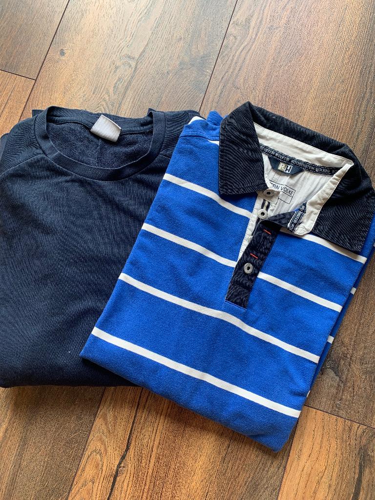 2 heren sweaters M blauw Gymshark en Roosenstein Wolke, Ophalen of Verzenden, Blauw