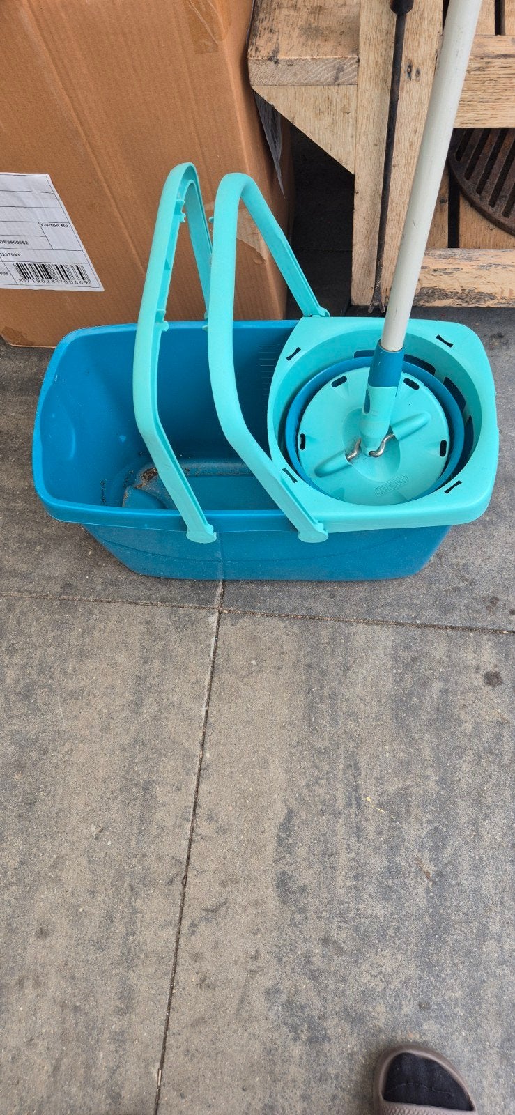 Leifheit Dweilemmer met Mop - Compleet Schoonmaaksysteem, Ophalen of Verzenden, Dweilemmer, -bak, of -wagen