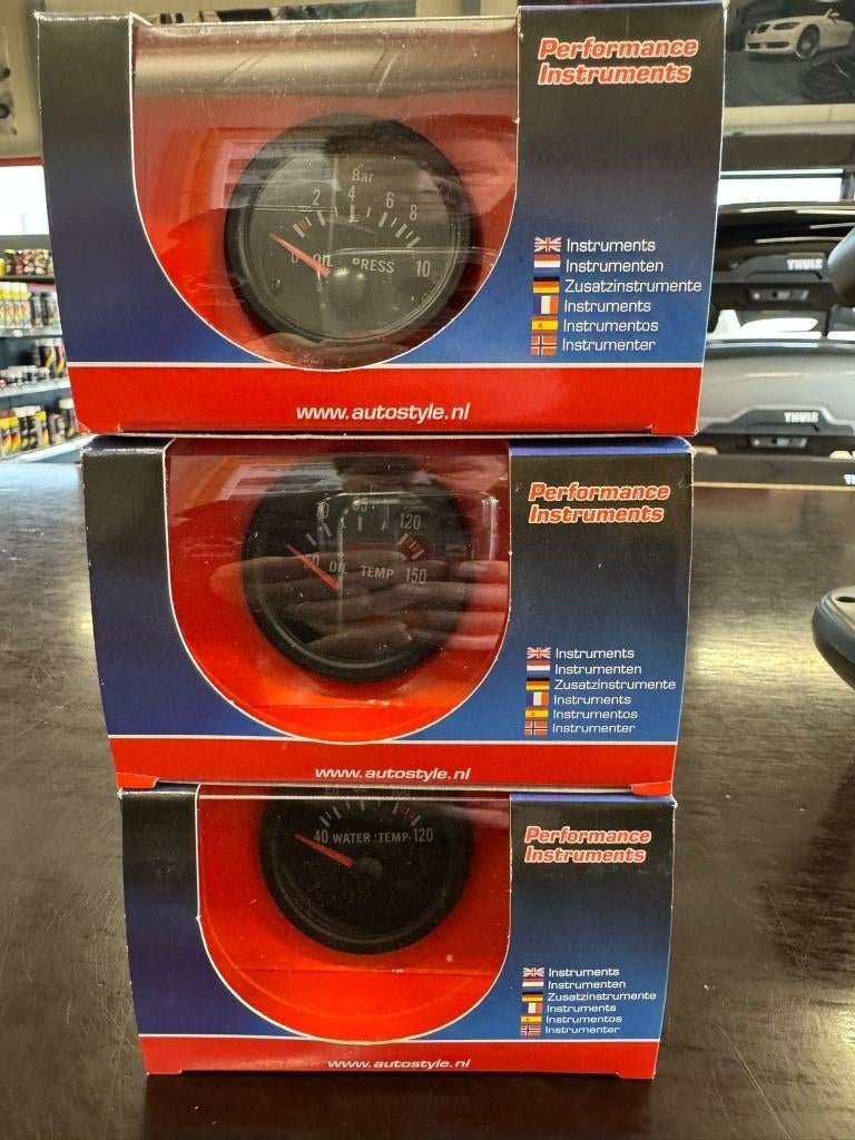 koelvloeistof en water temperatuurmeter, oliedrukmeter, Auto-onderdelen, Dashboard en Schakelaars, Ophalen of Verzenden, Nieuw