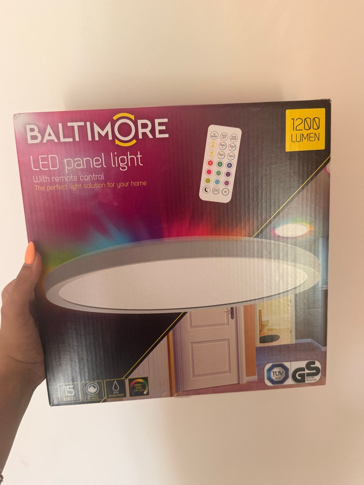 Baltimore LED paneelverlichting met afstandsbediening, Overige merken, Meerkleurig, Nieuw, Ophalen of Verzenden