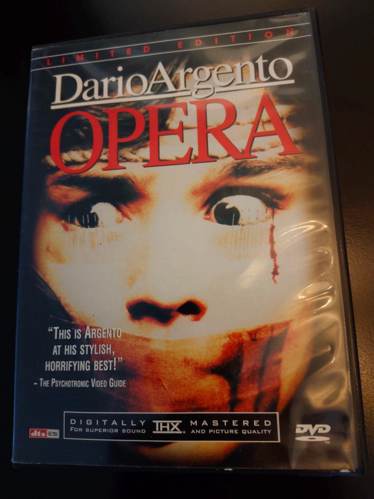 Dario Argento's Opera (1987) Anchor Bay 2-disc DVD set, Cd's en Dvd's, Giallo, Engels, Vanaf 16 jaar, Verzenden