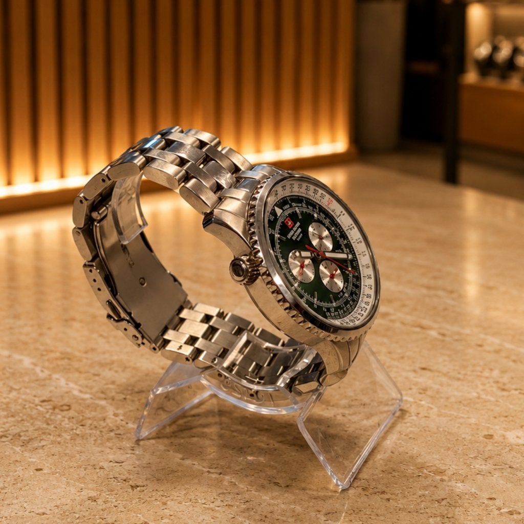 Swiss Alpine Military Herenhorloge - In Nette Staat, Flex Ltd., Zo goed als nieuw, https://flex.com/contact-us, Nobelstraat 10, 5807 GA Oostrum LB, Limburg, Nederland